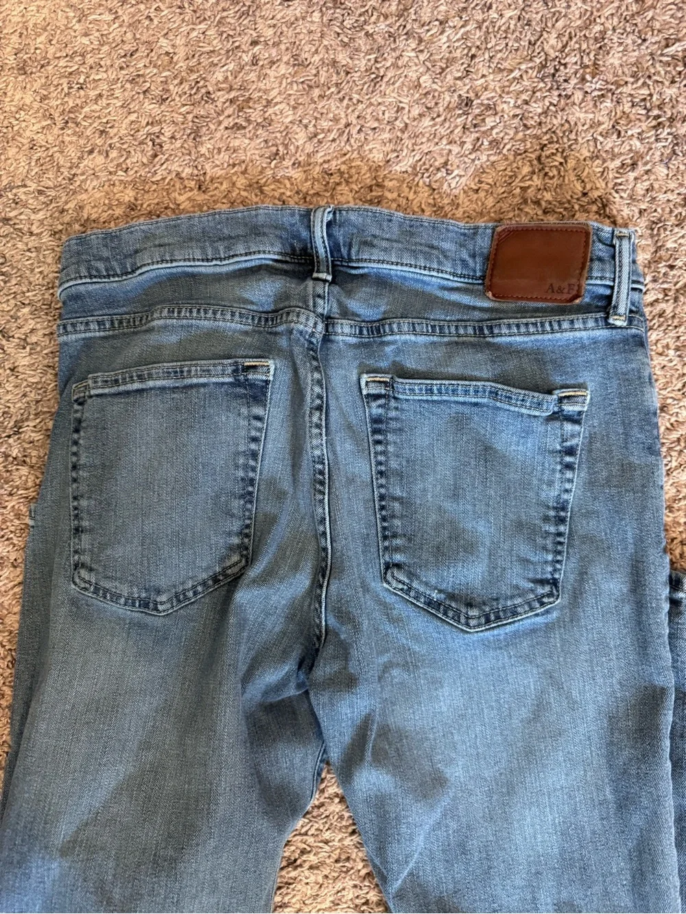 Abercrombie & Fitch Kilby Boot  stretch 32 x 34 Jeans in Medium Blue